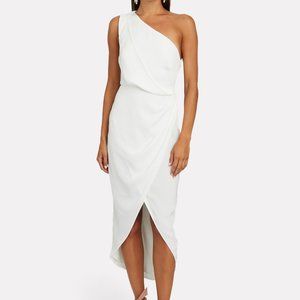 SIGNIFICANT OTHER ONE-SHOULDER MIDI DRESS